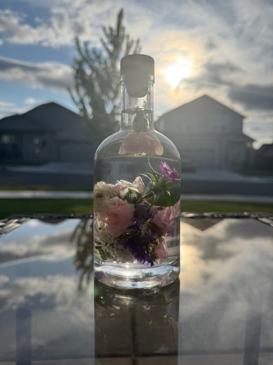 Floral Preservation Bottle - Decorative Keepsake